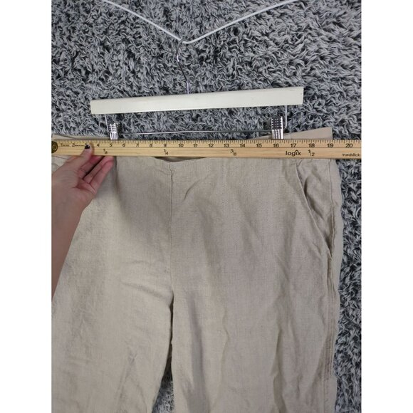 J. JILL LOVE LINEN Pull-On Pants SZ XL TALL Beige Coastal Grandma‎ Beach Lagen - Picture 5 of 8